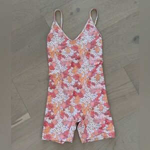 Skatie adjustable strap floral romper